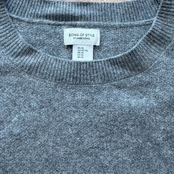 Song of Style Heather Gray Knit Fabric - Picture 7 of 8